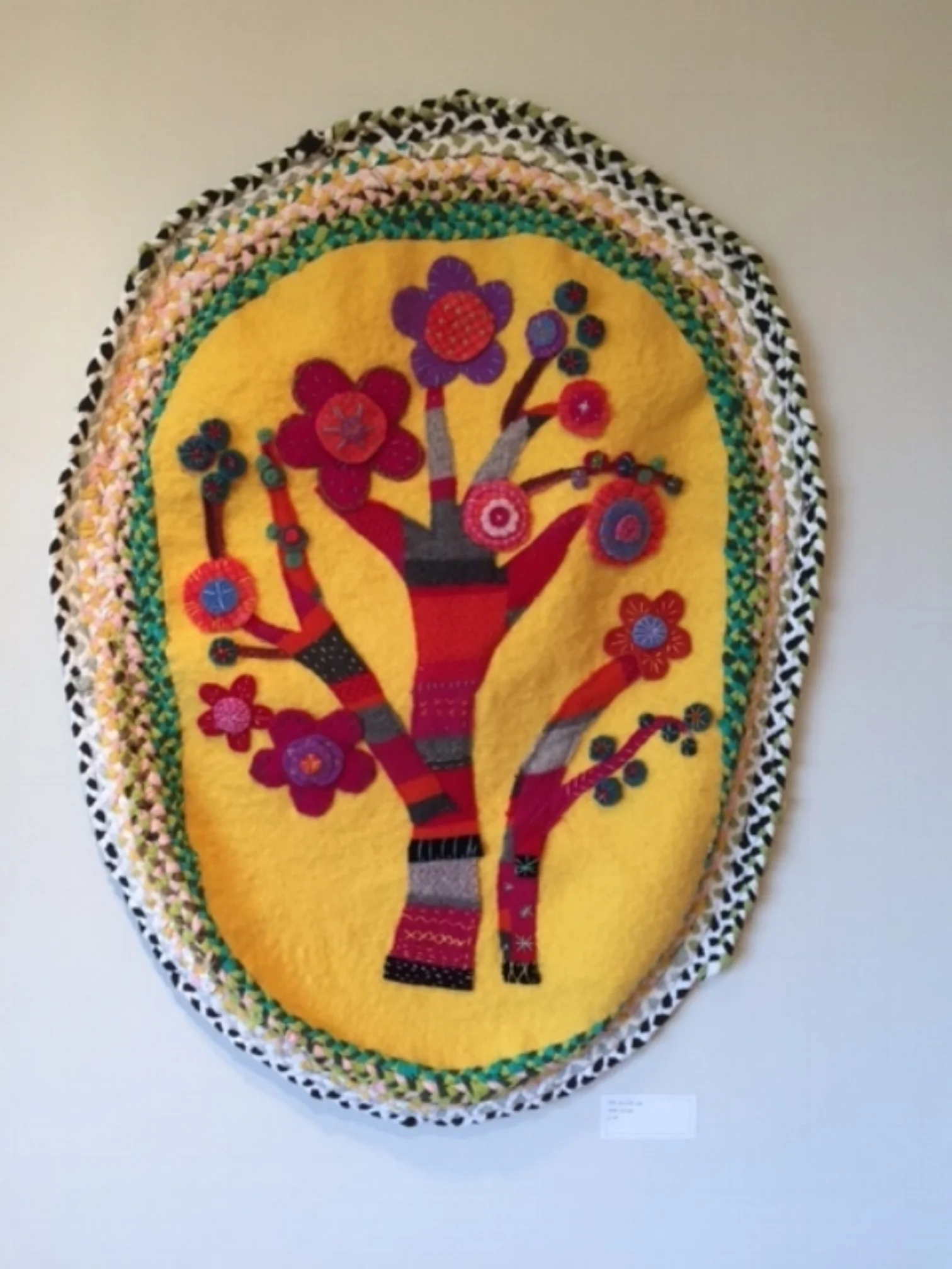 BRAIDED AND APPLIQUE RUG