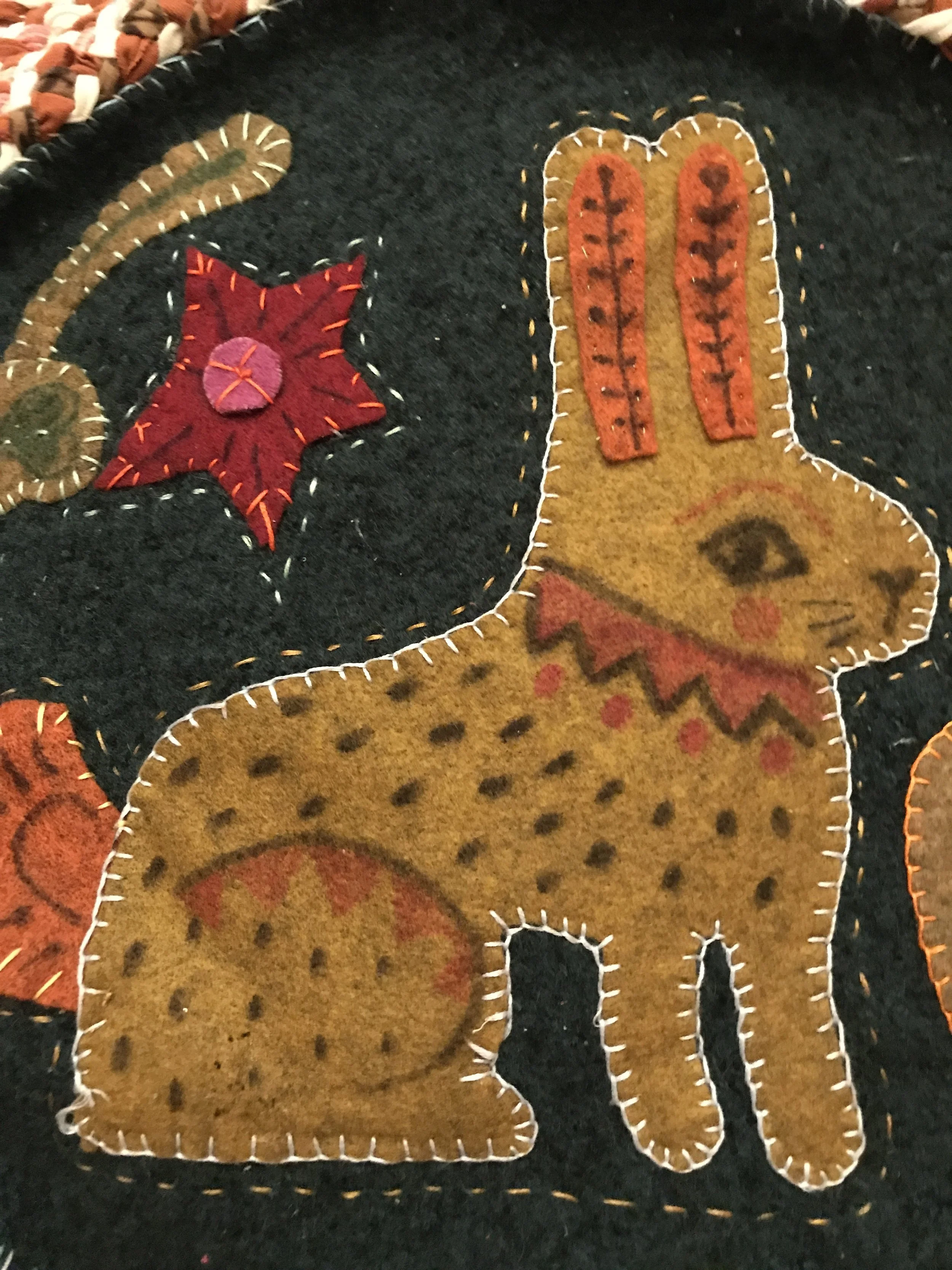 RABBIT RUG NO.2 CLOSE UP