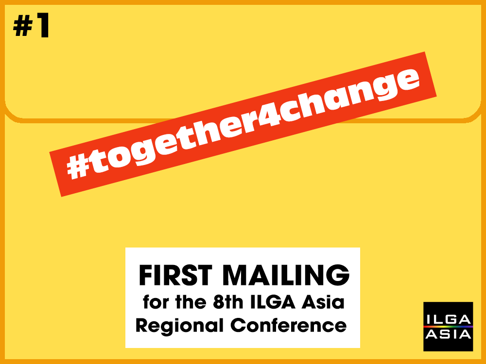 First Mailing for the 8th ILGA Asia Conference