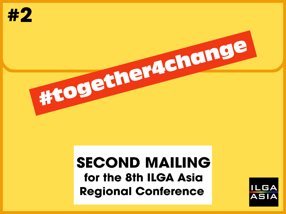 Second Mailing for the 8th ILGA Asia Conference