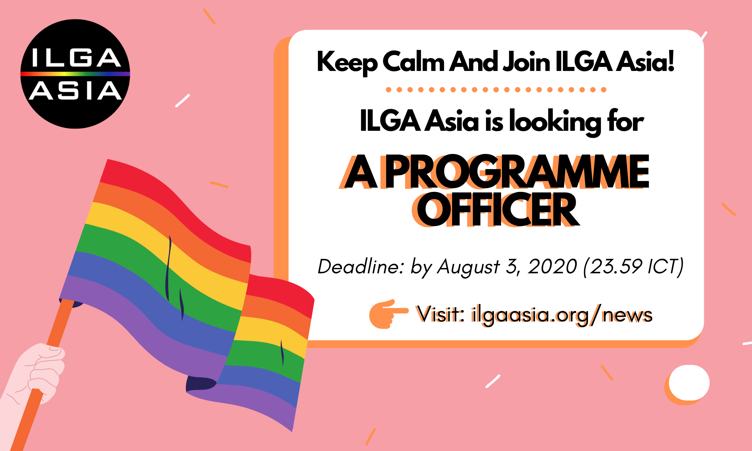 Job Opening: ILGA Asia is looking for a Programme Officer