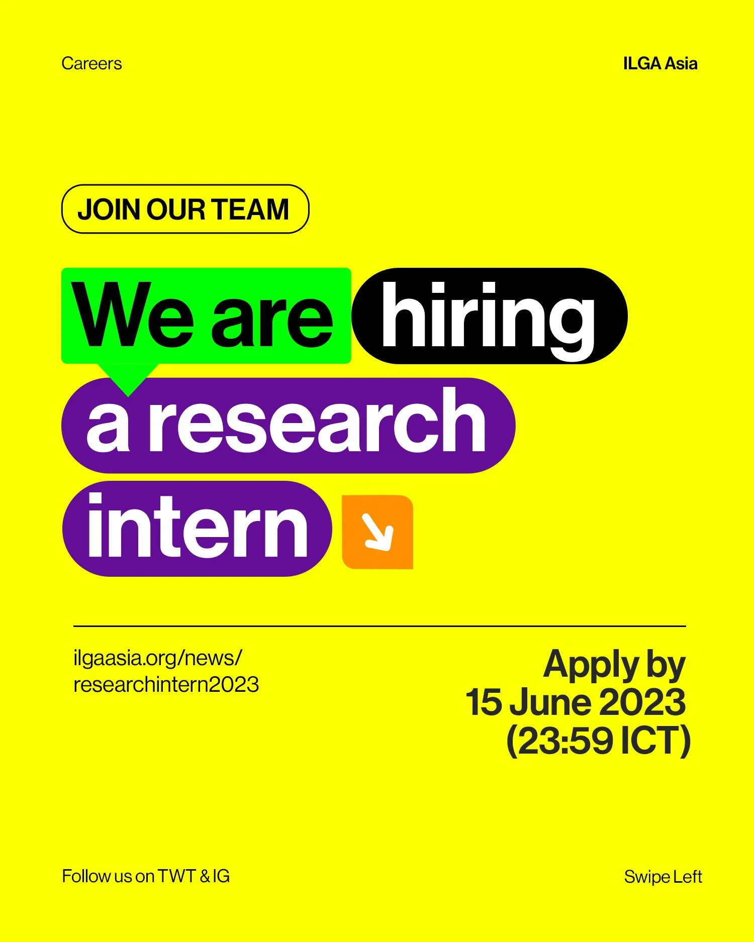 ILGA Asia is looking for a Research Intern (full-time, remote)