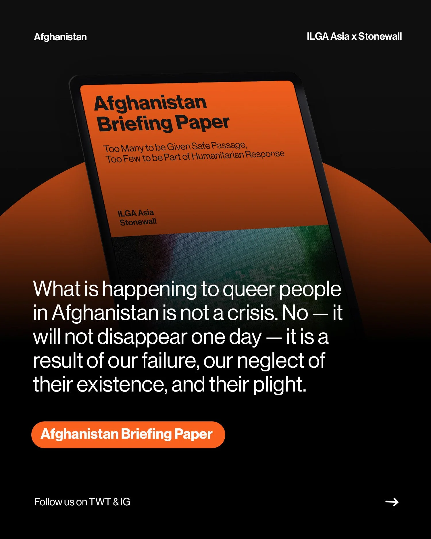 Afghanistan Briefing Paper: Too Many to be Given Safe Passage, Too Few to be Part of Humanitarian Response