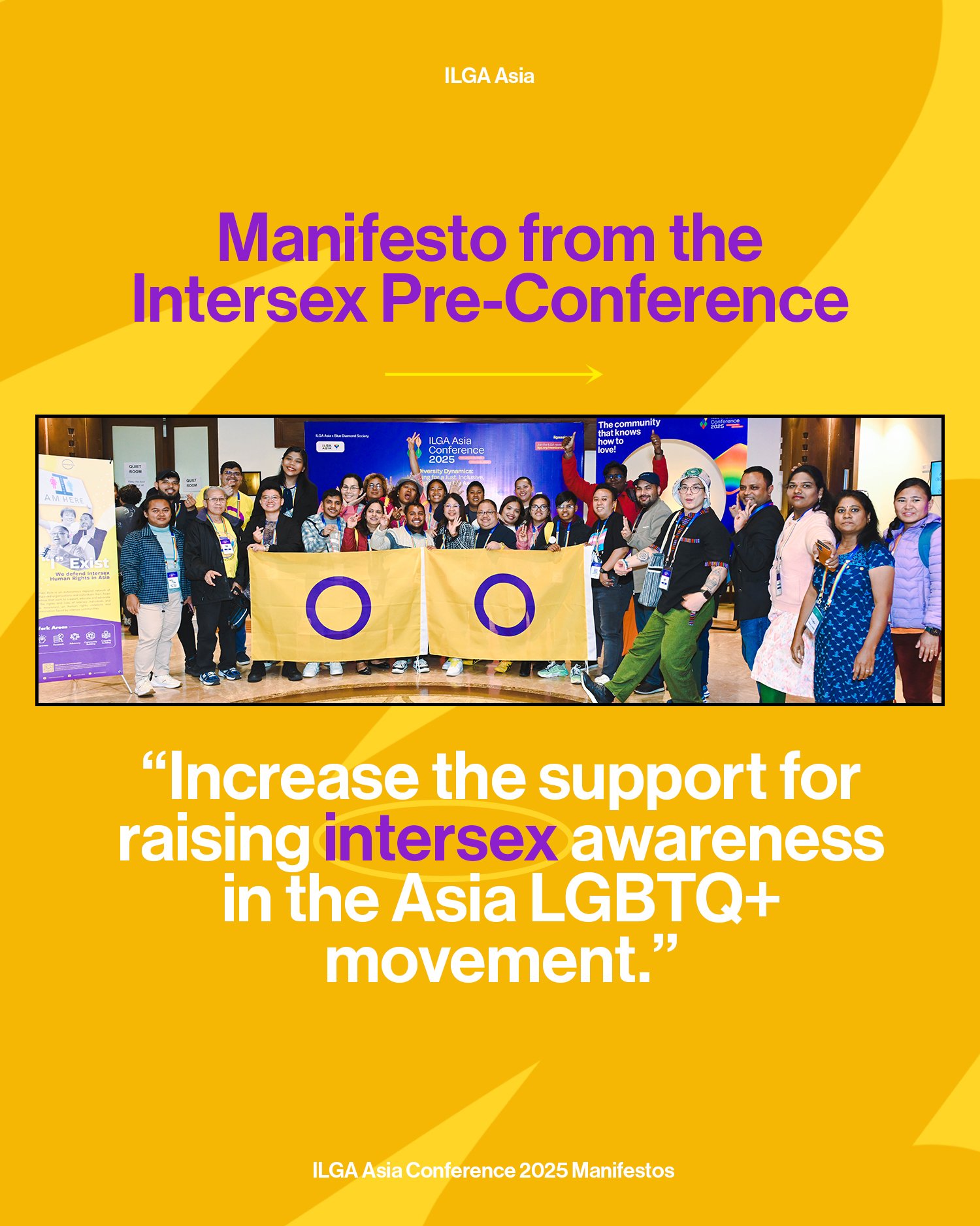 Intersex Pre-Conference Statement: ILGA Asia Conference 2025