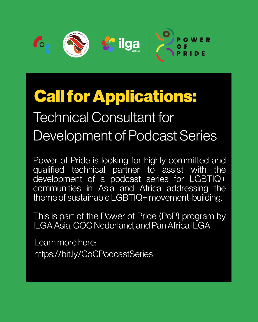 Call for Applications - Technical Consultant for Development of Podcast Series // Appel à Propositions - Consultant Technique pour le Développement d’une Série de Podcasts