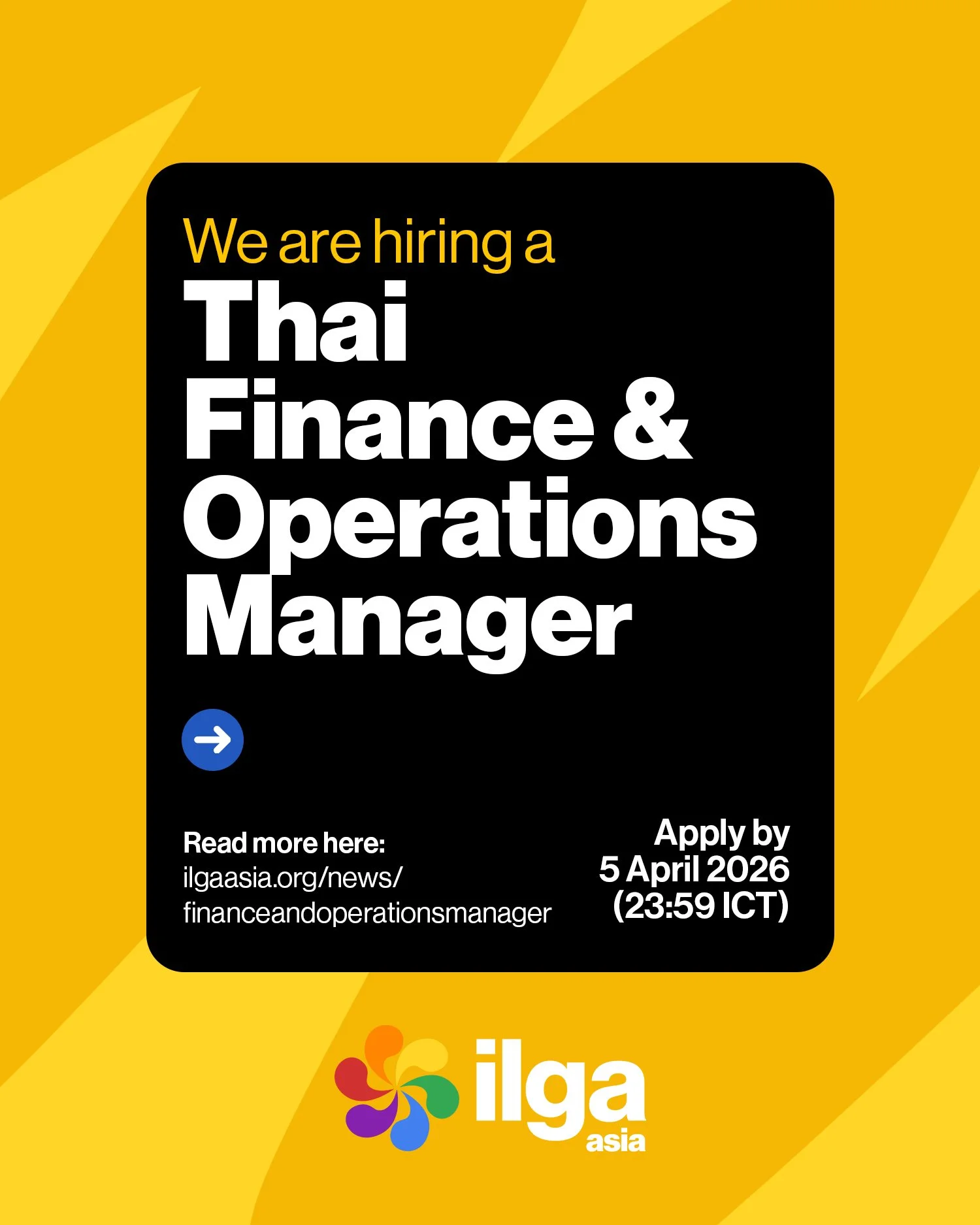 We are hiring a Thai Finance and Operations Manager!