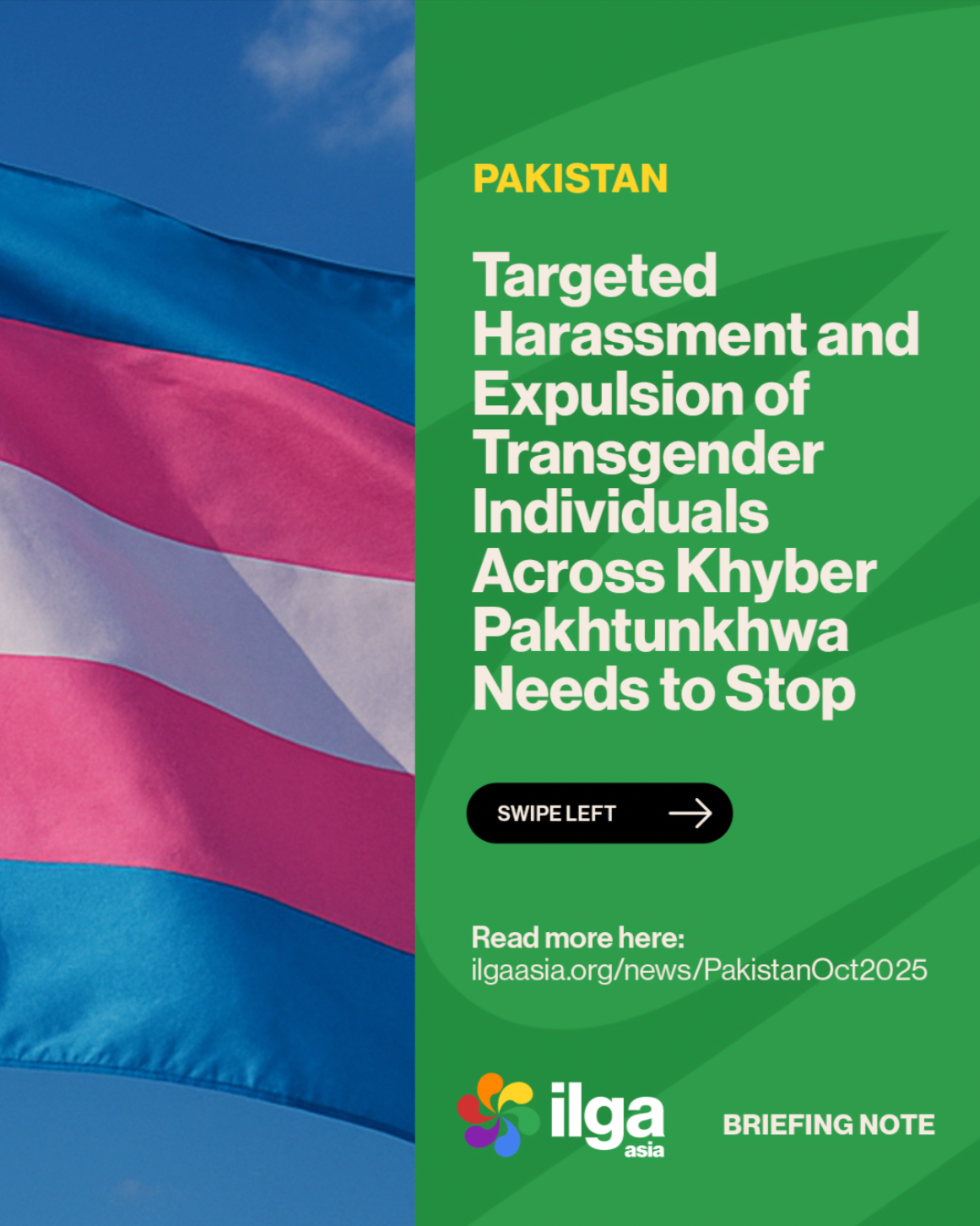 Pakistan: Targeted harassment and expulsion of transgender individuals across Khyber Pakhtunkhwa needs to stop