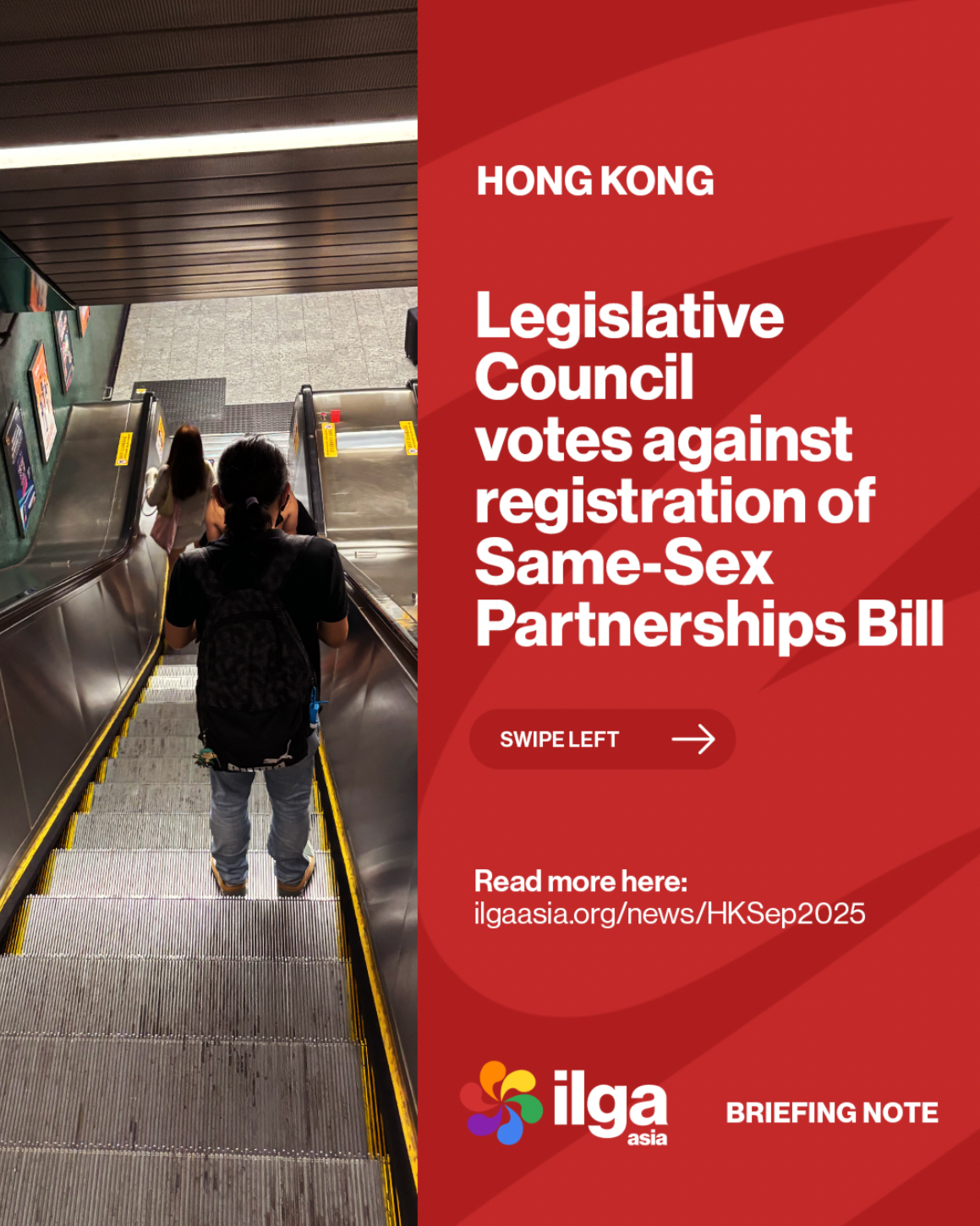 Hong Kong: Legislative Council votes against registration of Same-Sex Partnerships Bill