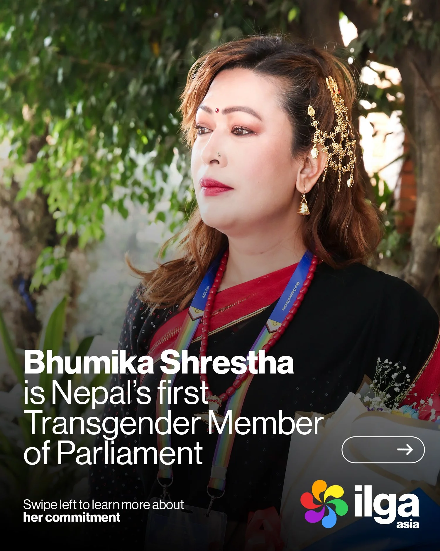 Bhumika Shrestha is Nepal’s first transgender Member of Parliament