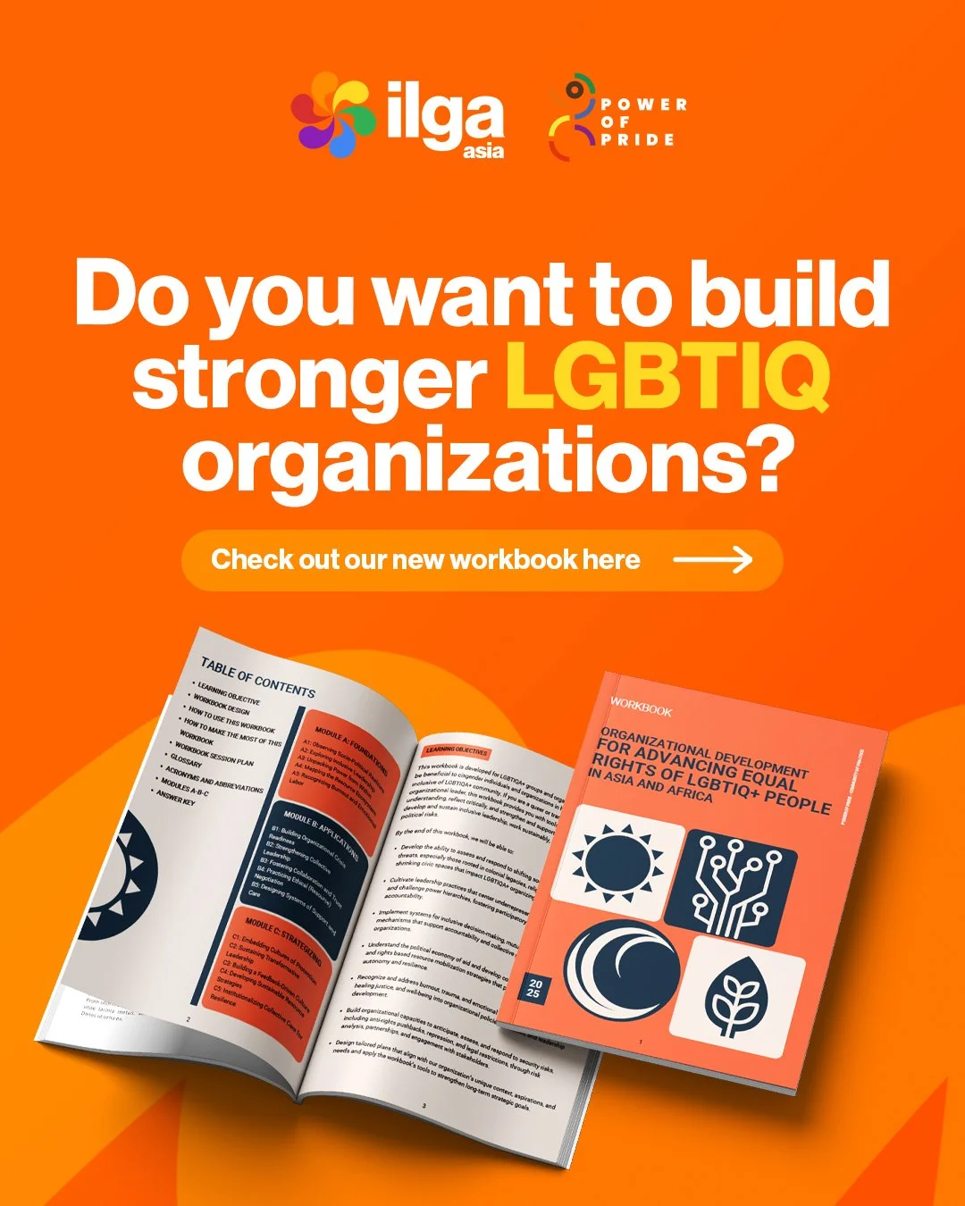 Power of Pride: Community of Practice Workbook Organizational Development for Advancing Equal Rights of LGBTIQ+ People in Asia and Africa