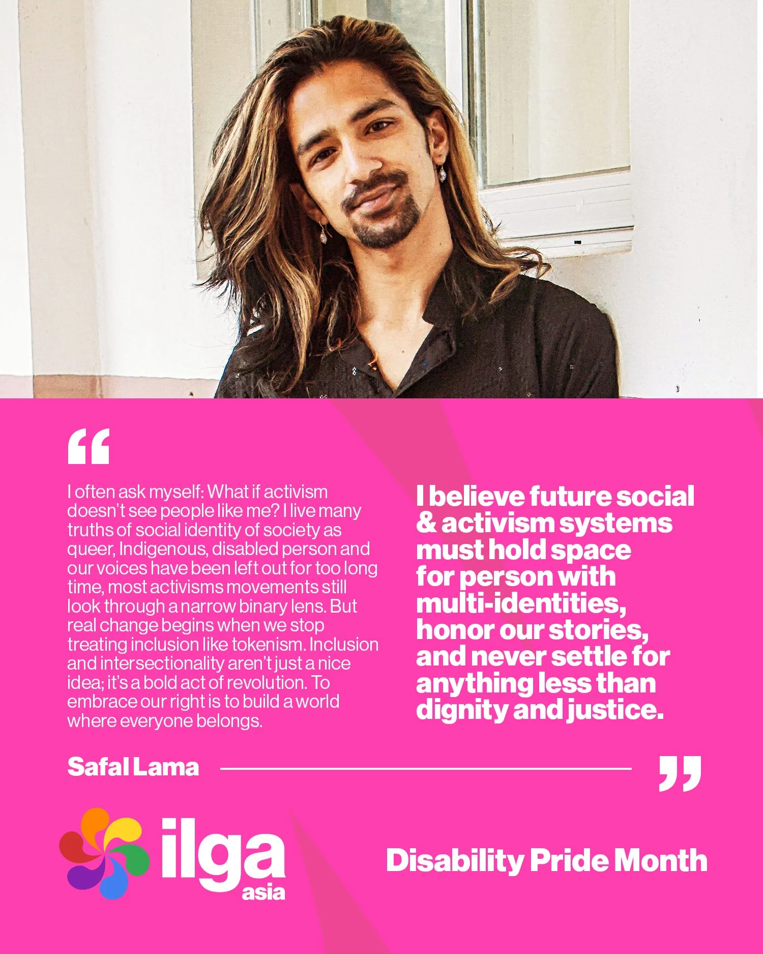 Disability Pride Month  - Safal Lama