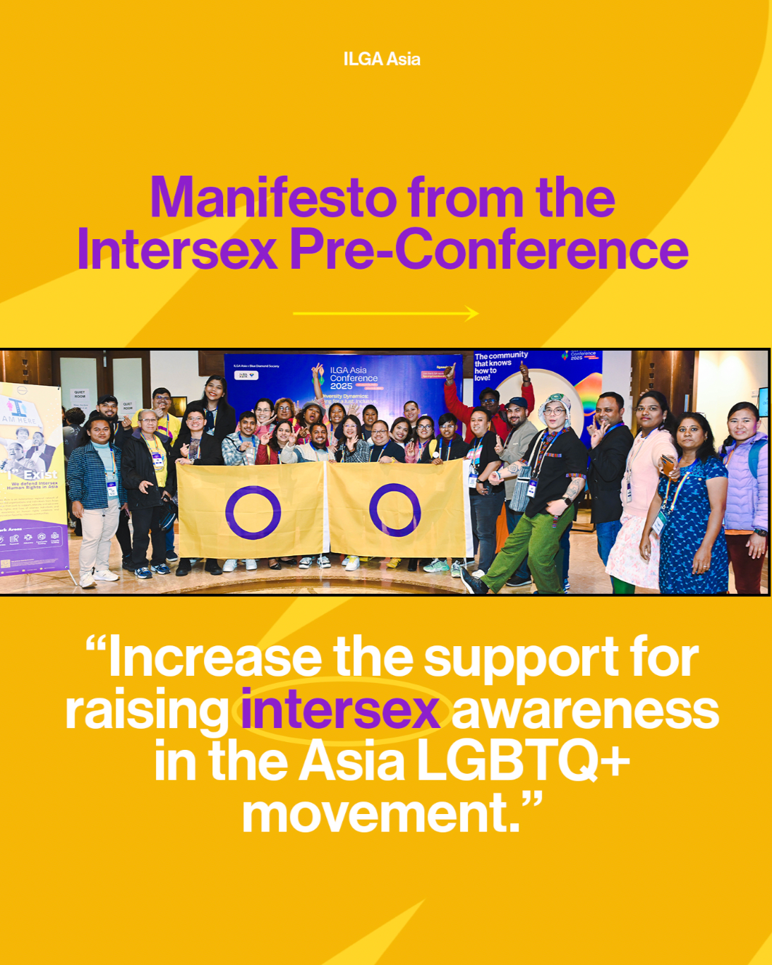 Intersex Pre-Conference Statement: ILGA Asia Conference 2025
