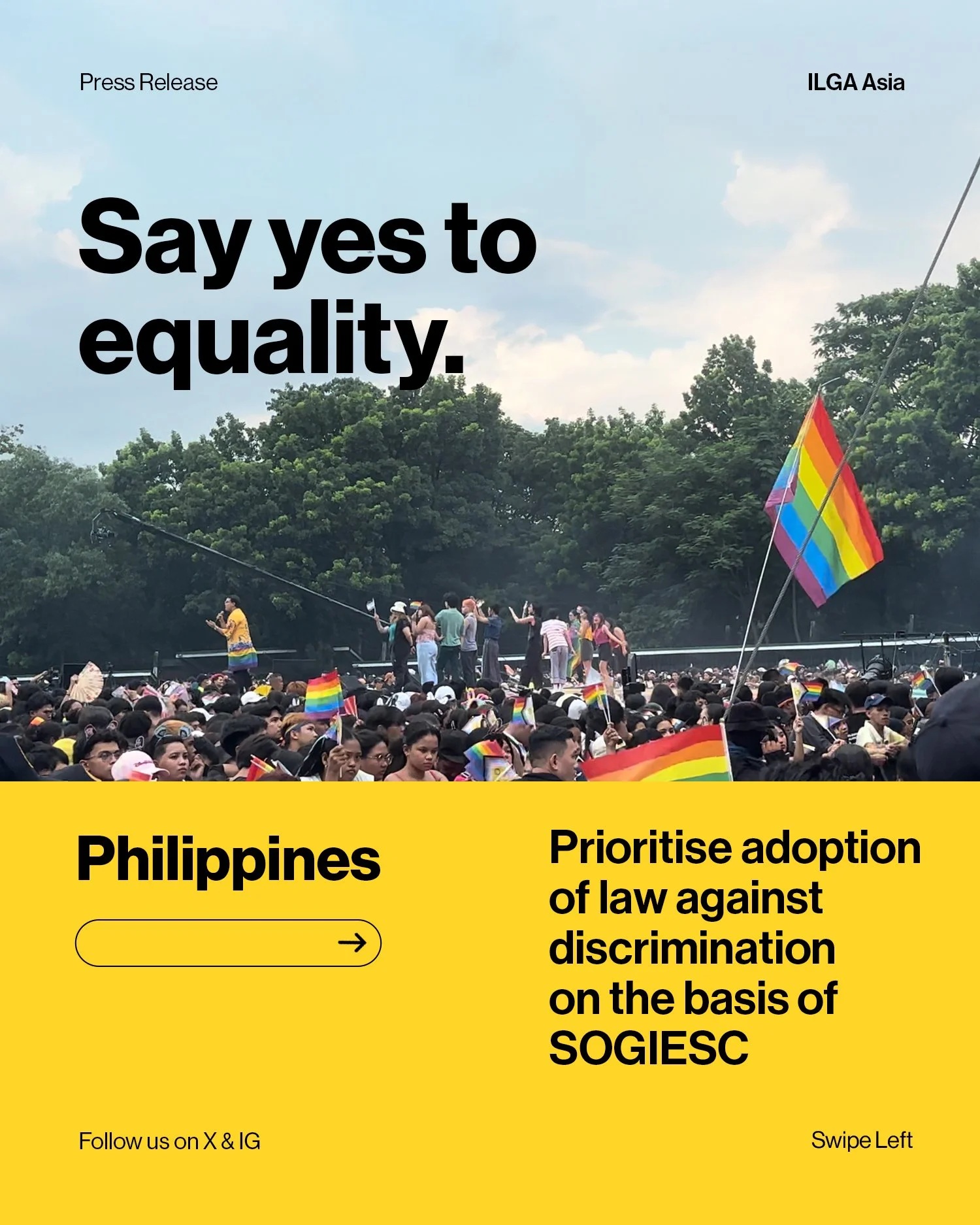 Philippines: Prioritise adoption of law against discrimination on the basis of SOGIESC 