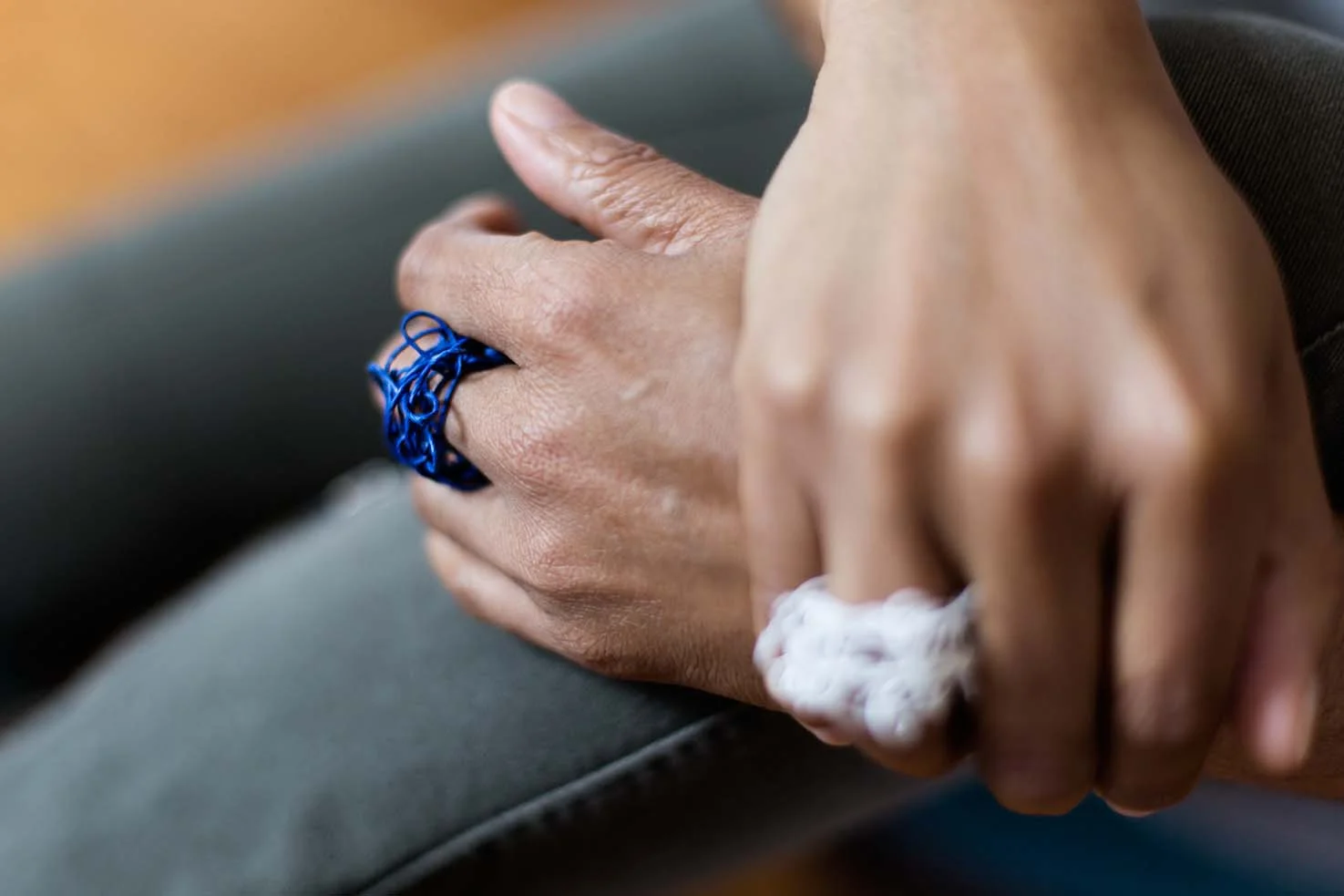 Bague en fil de papier - Paper thread ring