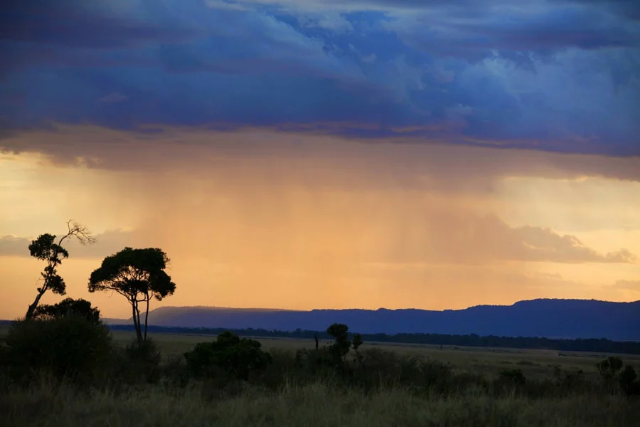 rain fall at a distance