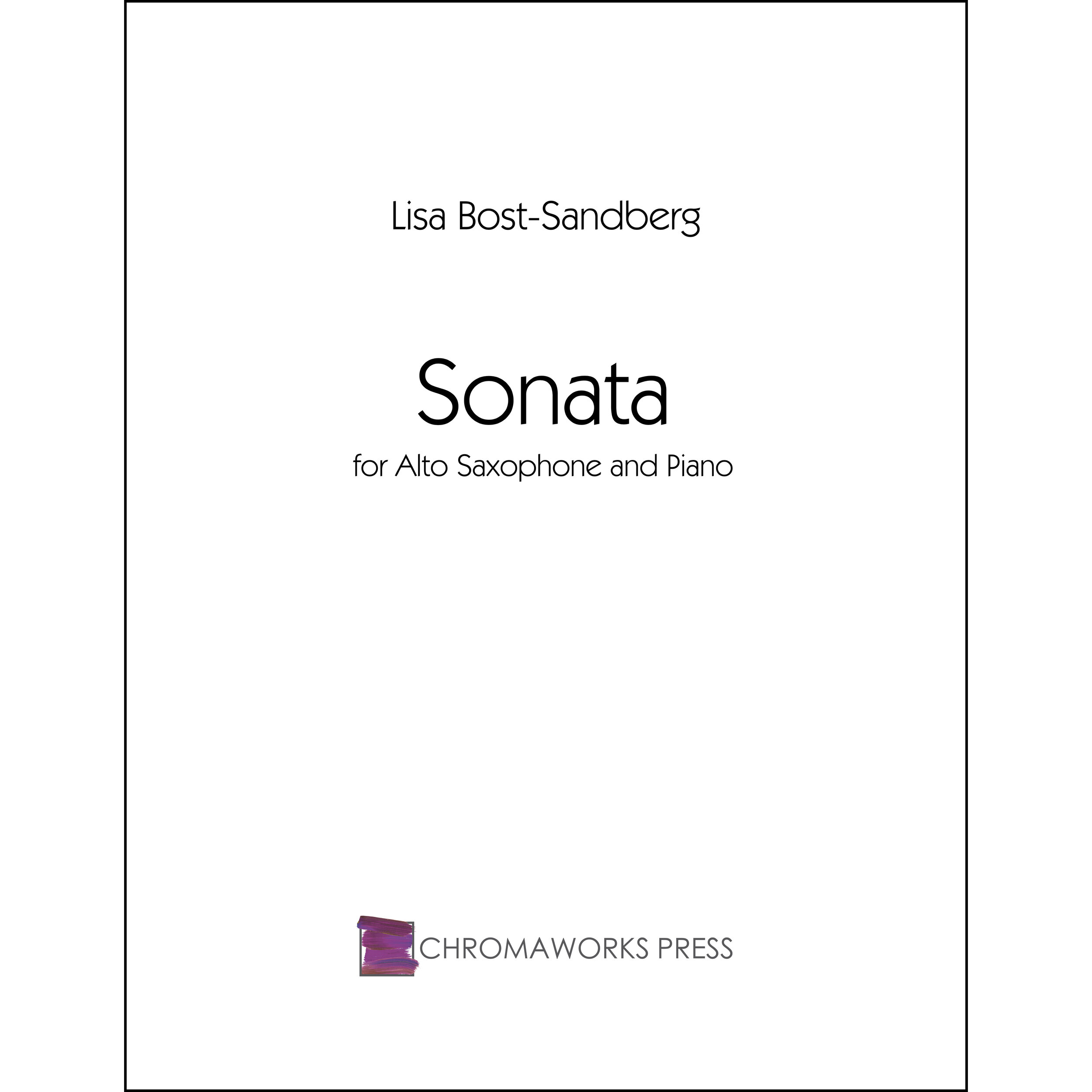 Sonata for Alto Saxophone and Piano