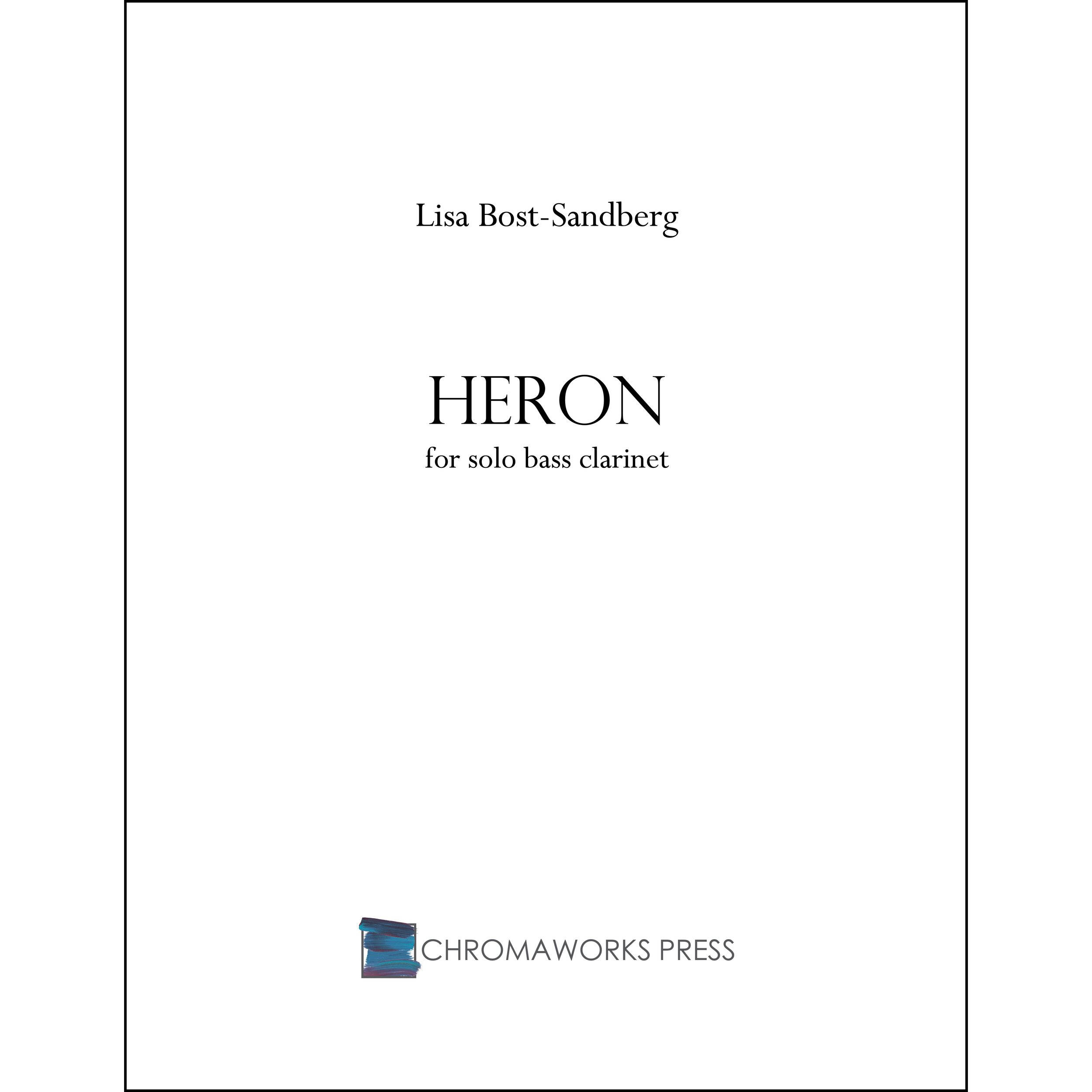 Heron for solo bass clarinet