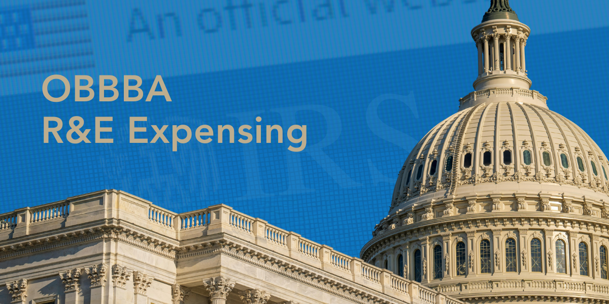IRS Releases Guidance on Changes to R&amp;E Expensing
