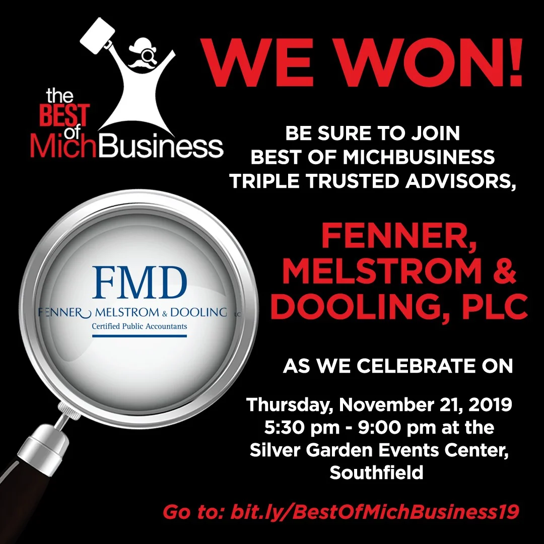 Fenner, Melstrom and Dooling, PLC is a 2019 MichBusiness Award Winner