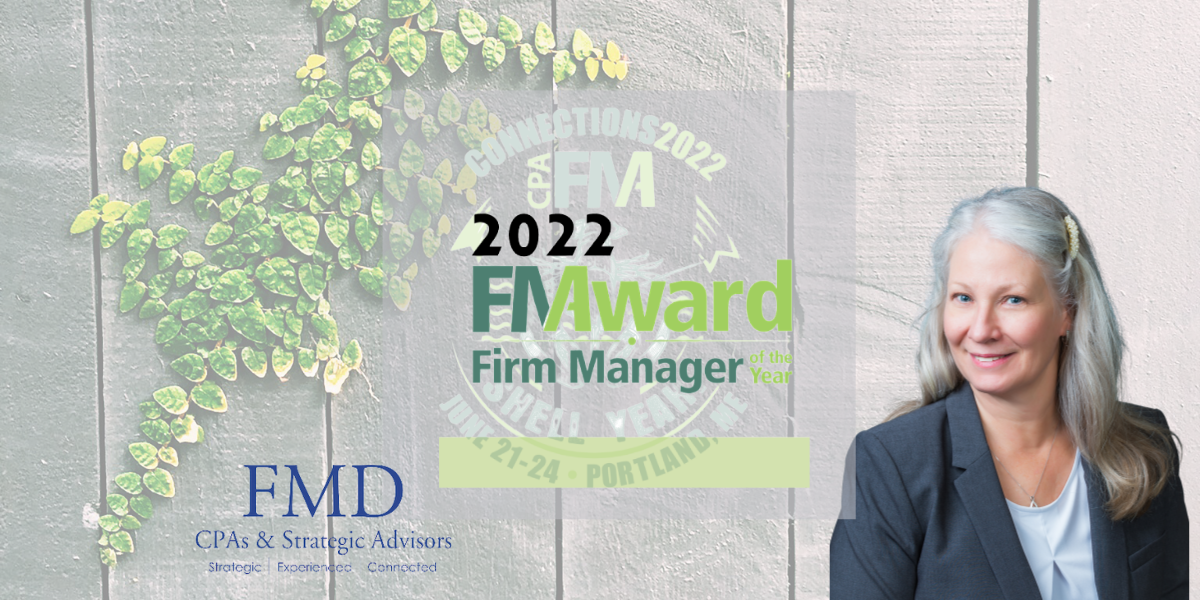 FMD's Kim Beare  Awarded Firm Manager of the Year by CPAFMA