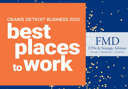 FMD Earns Crain's Detroit 2023 Best Places to Work