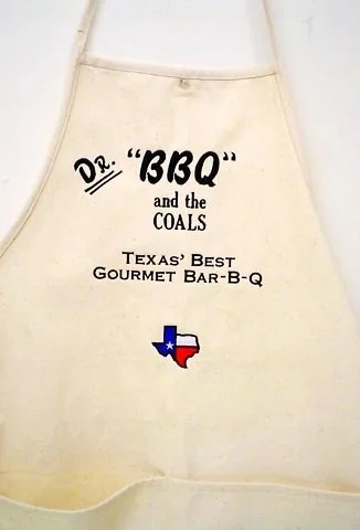 Dr. BBQ and the Coals Austin TX Custom Embroidery Apron