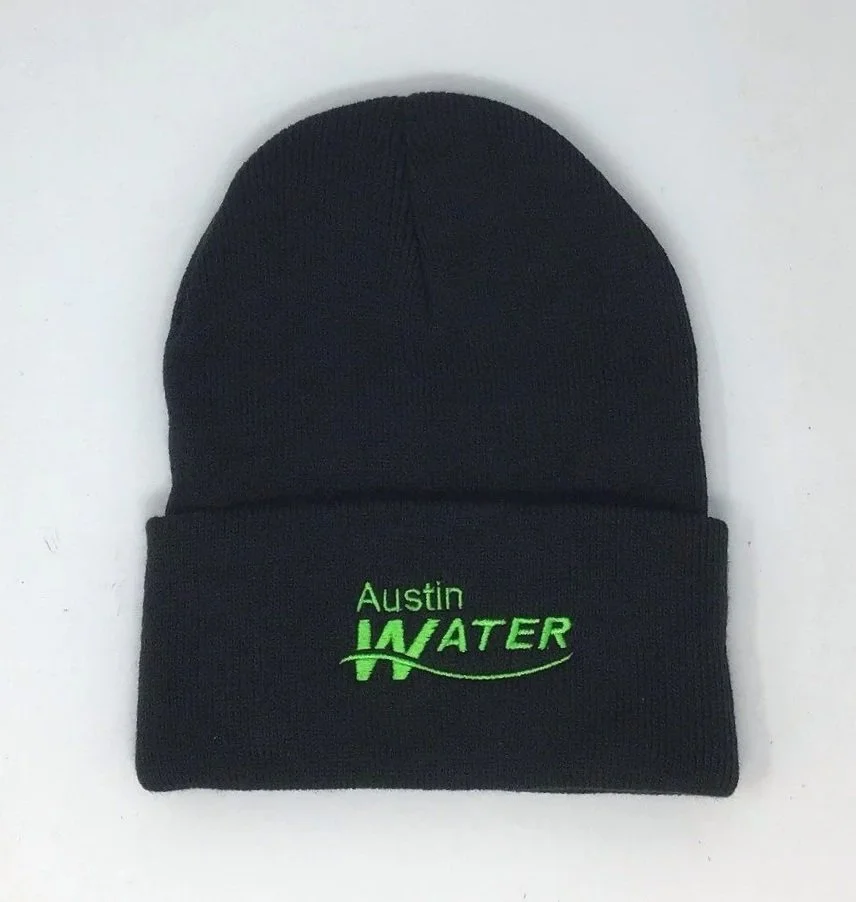 City of Austin Water Custom Embroidery Shop Beanie