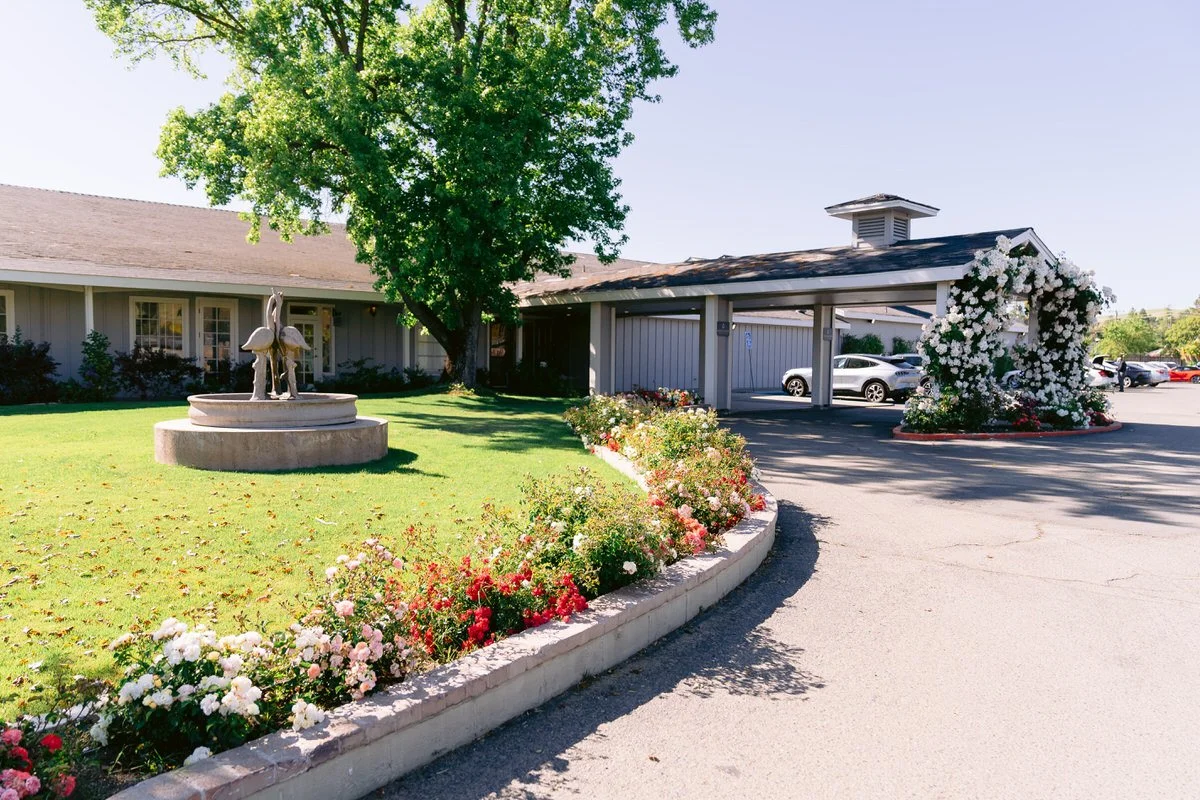 Entrance to San Ramon wedgewood wedding venue, San Ramon Waters