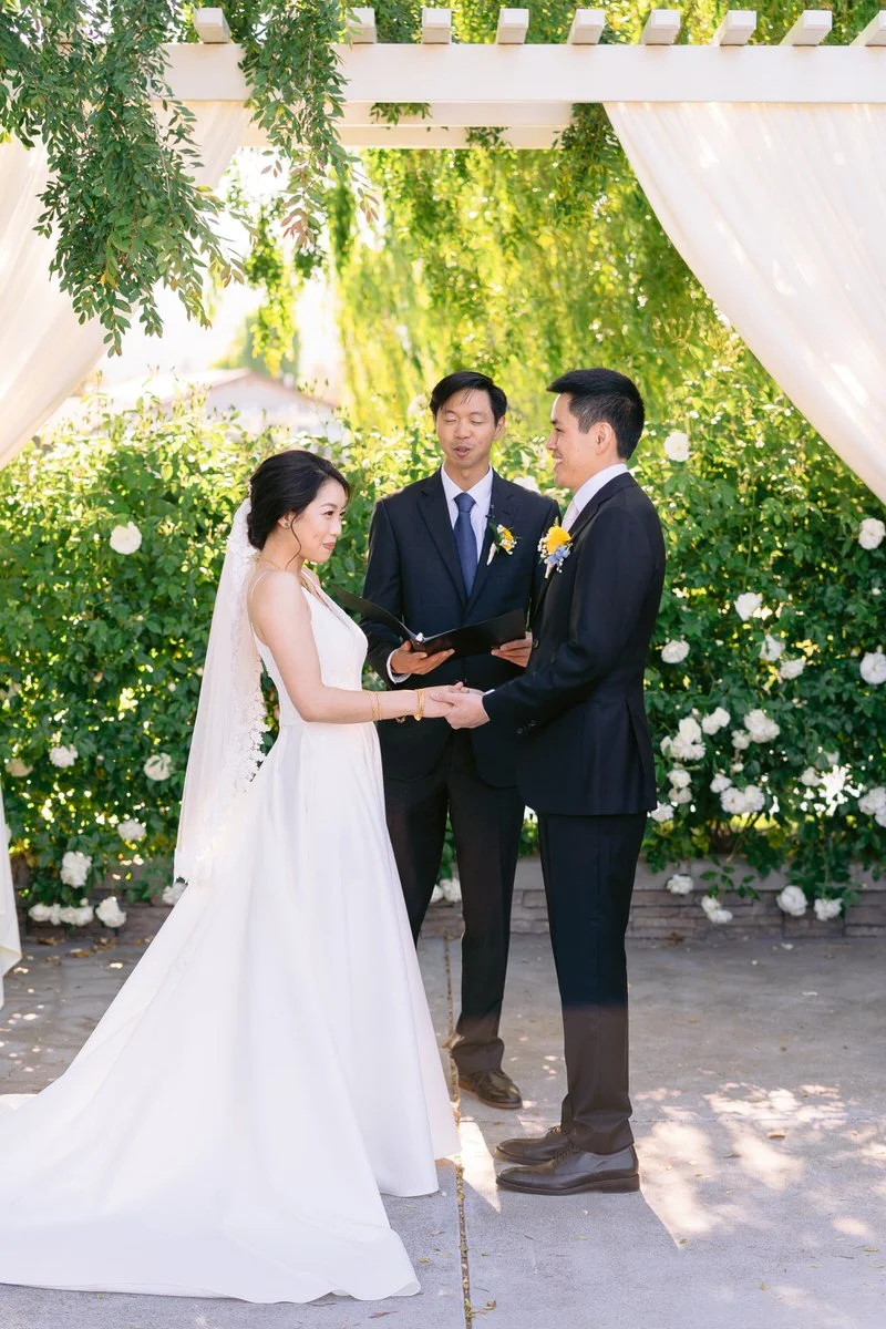 Wedding ceremony photo at San Ramon Waters