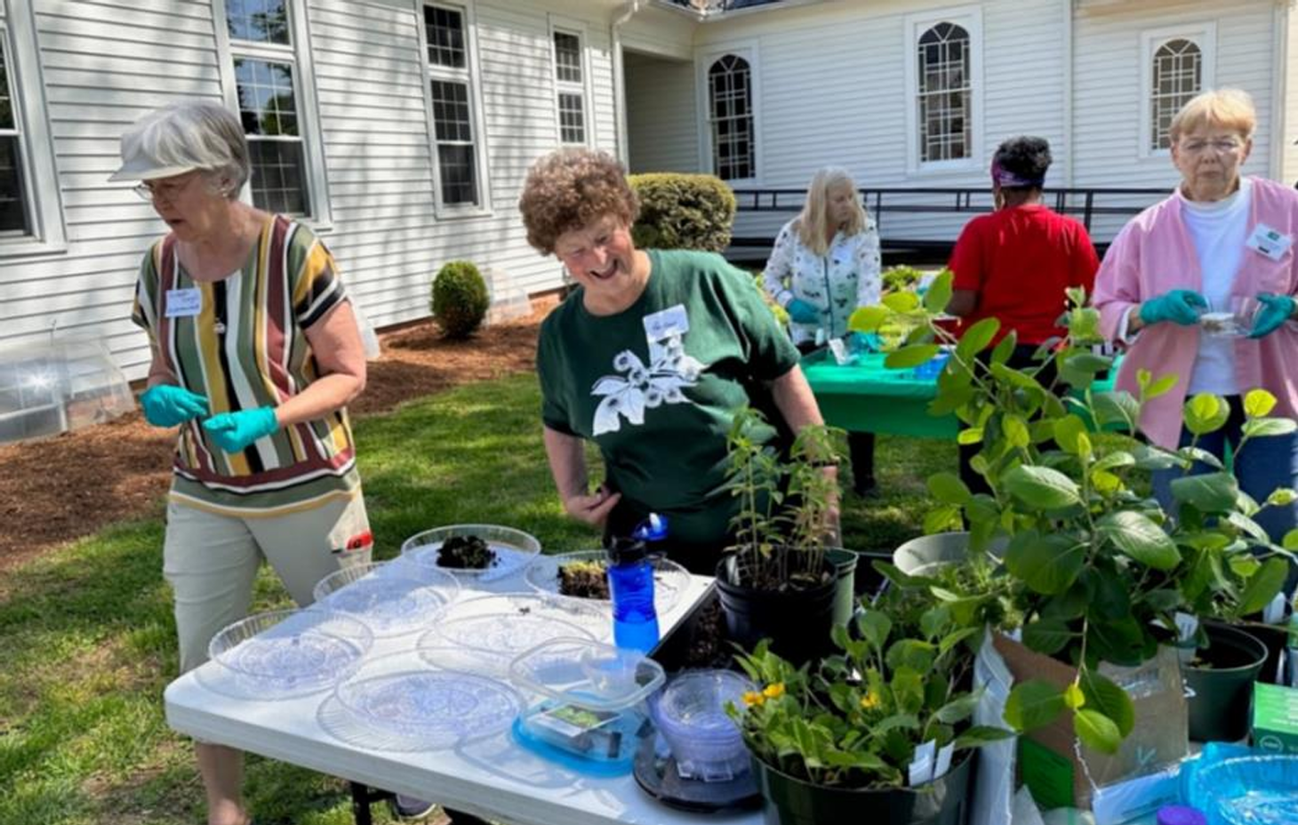 Potting Party on May 20 at 1:00pm at the Gruben's "Bird House" 