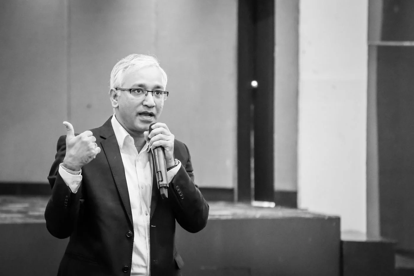 Rajeev Kumar Gupta of UNCDF SHIFT leading the proceedings at today's event.