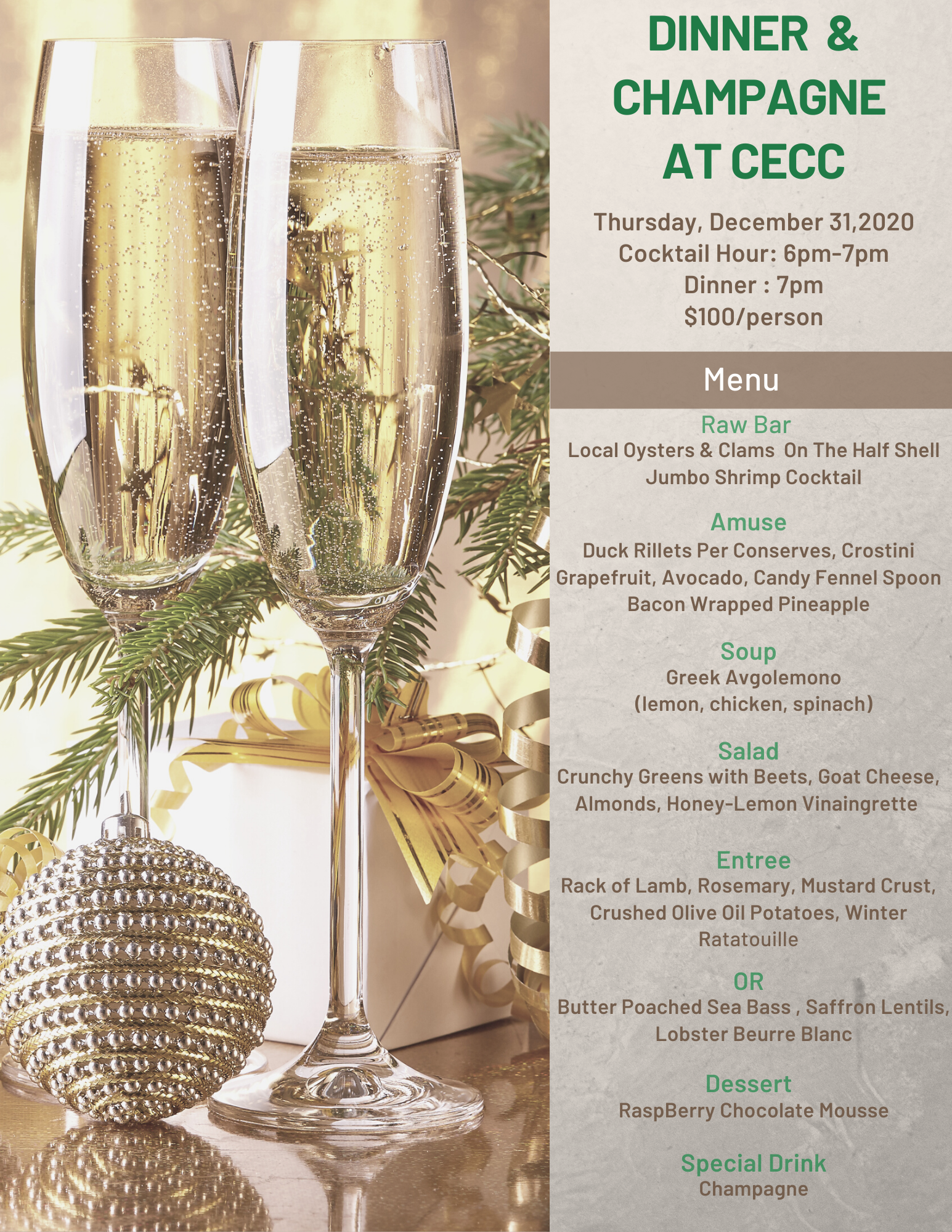 New Years Eve Dinner