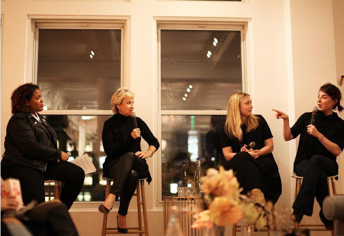 Discussing the 2016 election with Tina Brown, Liz Meriwether and Annie Karni at The Wing in New York City