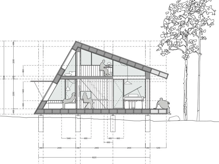 woodlan tiny house sketch