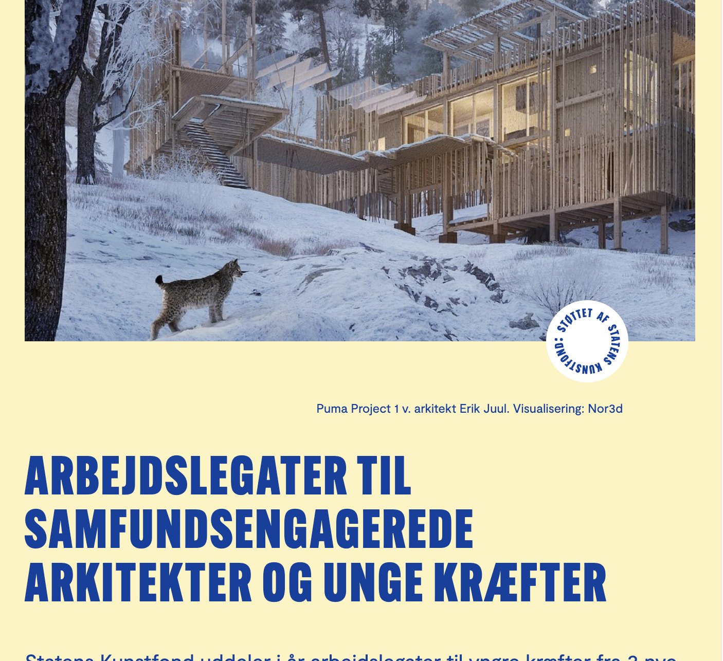 Arkitekt Erik Juul modtager er arbejdslegat