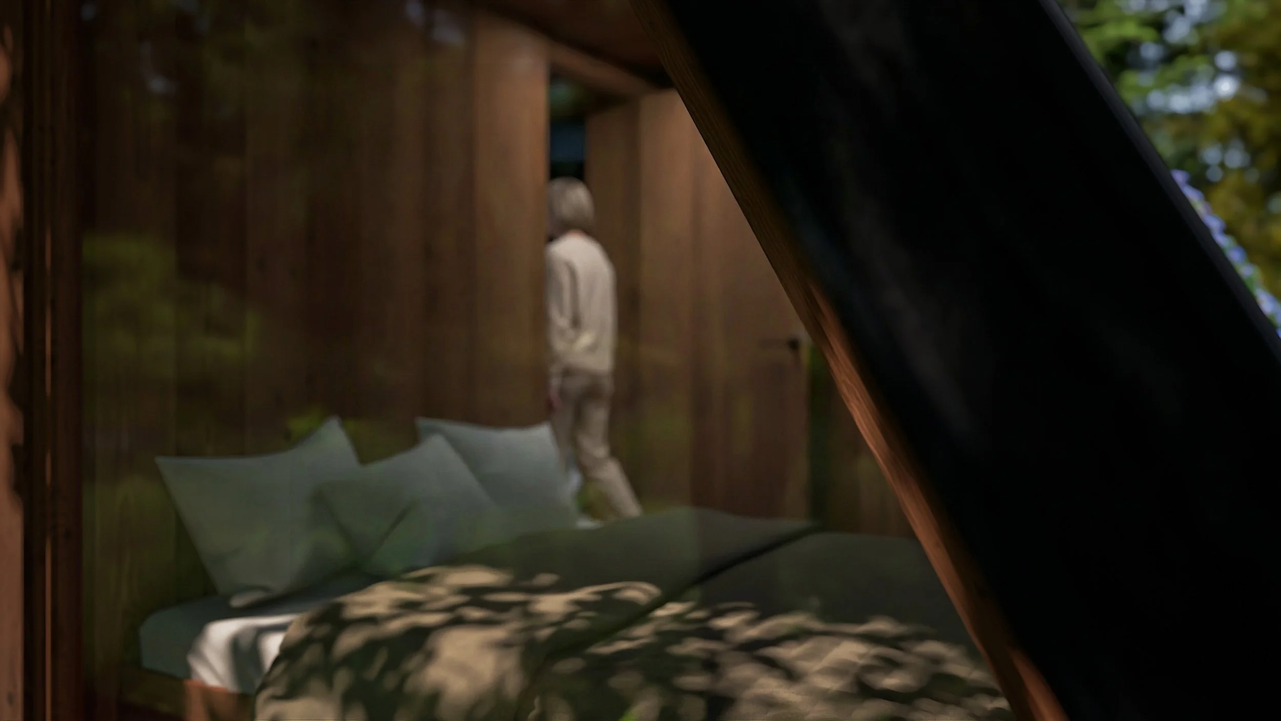 Woodland tiny Model A1 Bedroom