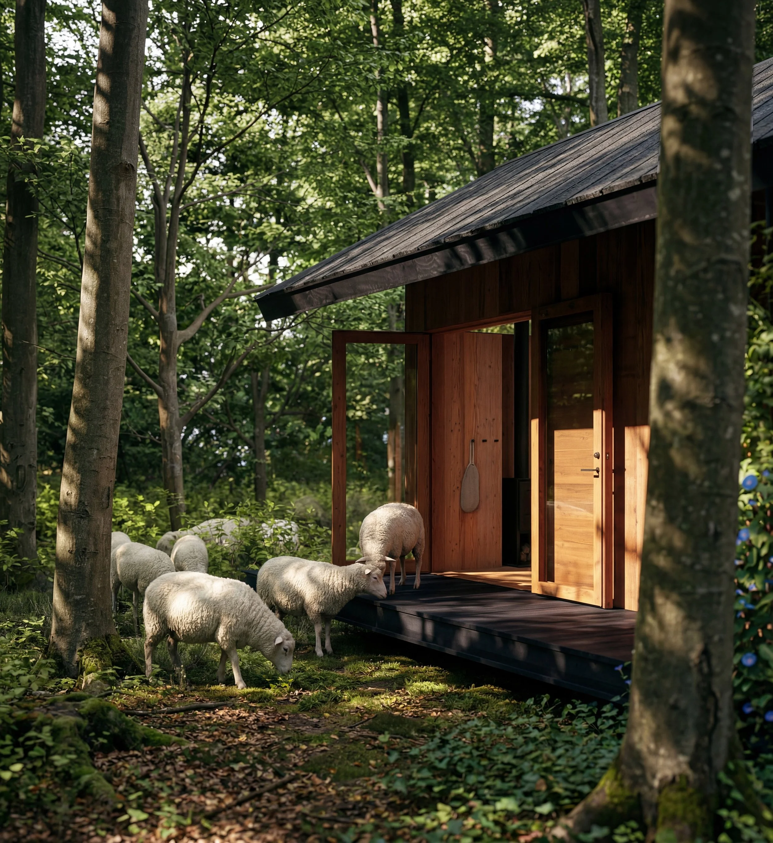 woodland tiny house exterior