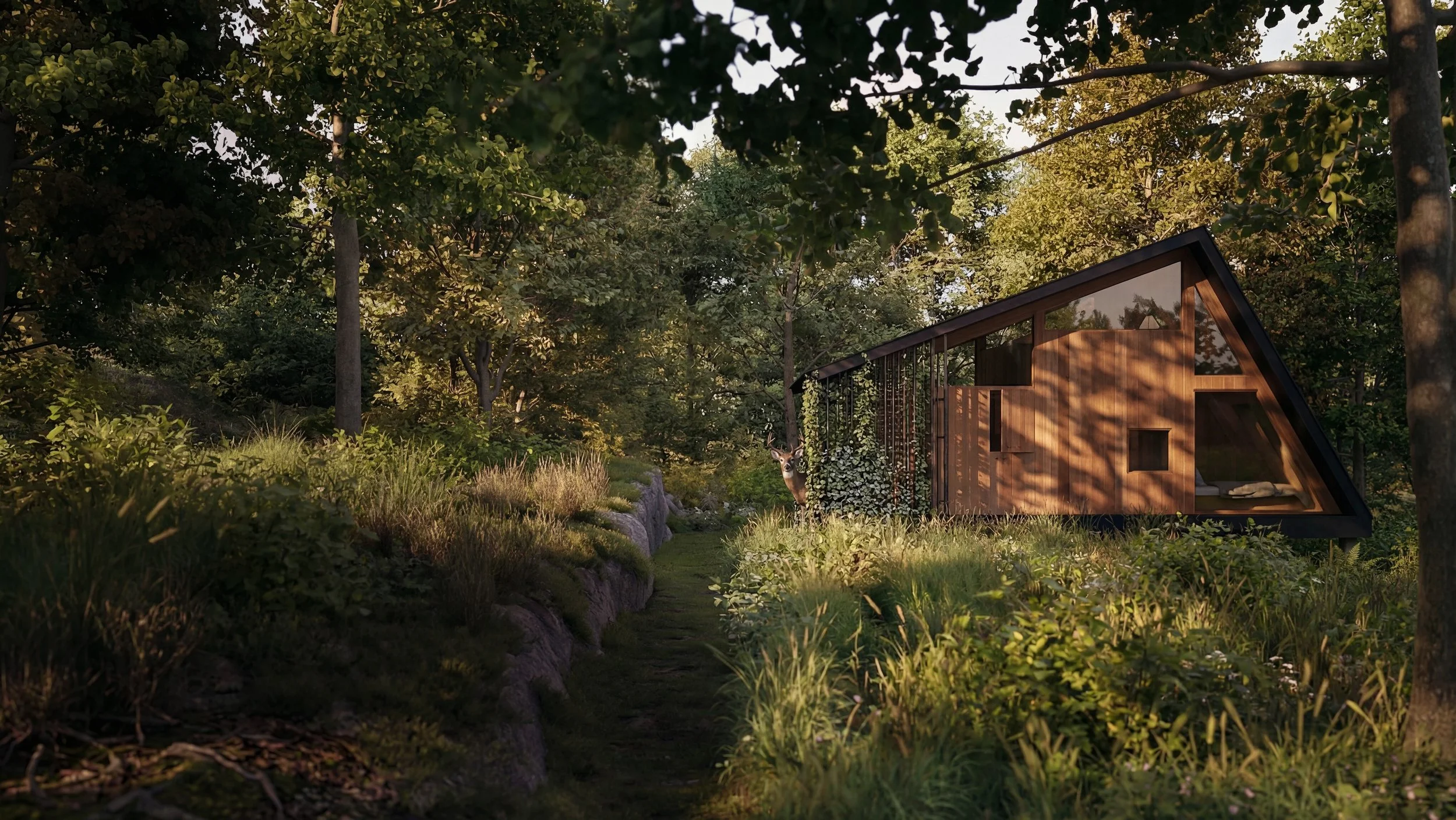 Woodland tiny Model A1 exterior