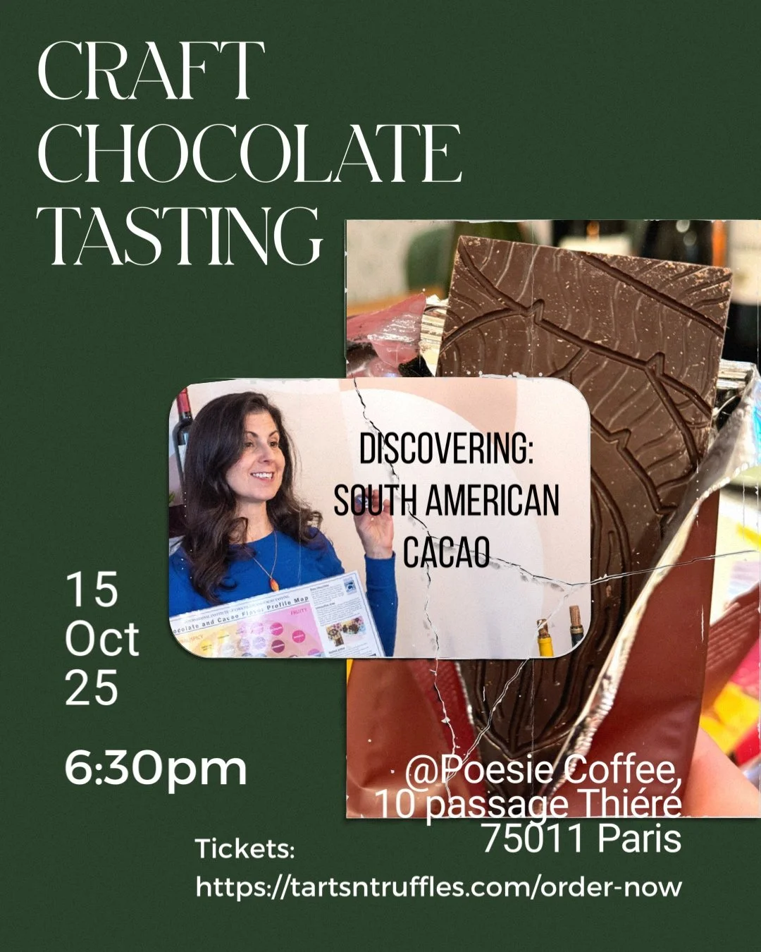 15 October 2025, 18h30: Discovering Chocolate Tasting - Spotlight on South America
