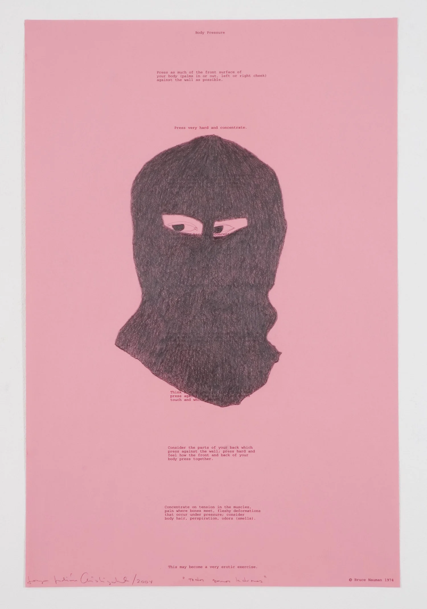 Todos Somos Ladrones Grafito sobre obras de Felix Gonzalez Torres y Bruce Naumann. Tamaños variables. 2005