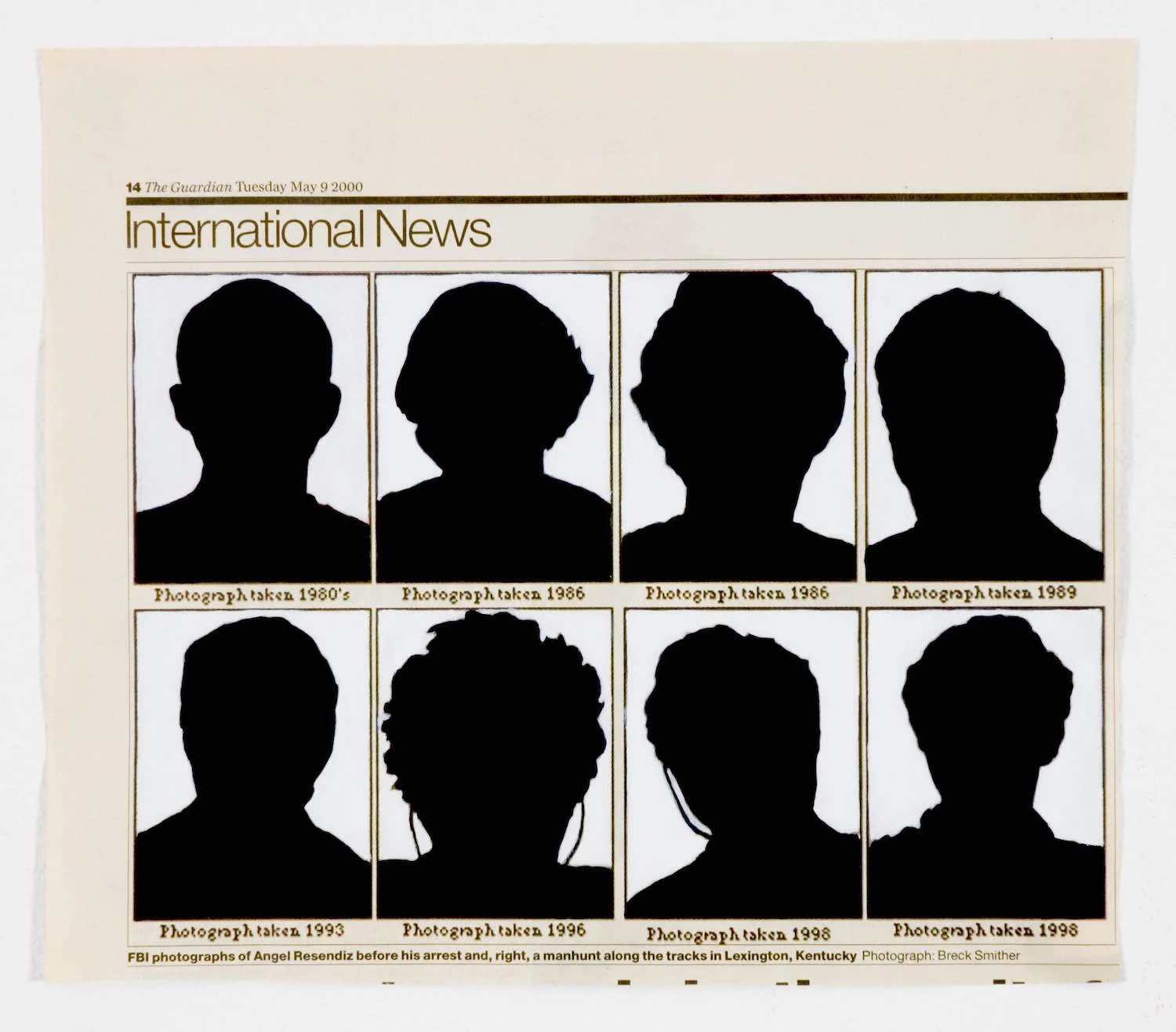 Acrílico sobre papel periódico. Dimensiones variables. 1997-2007