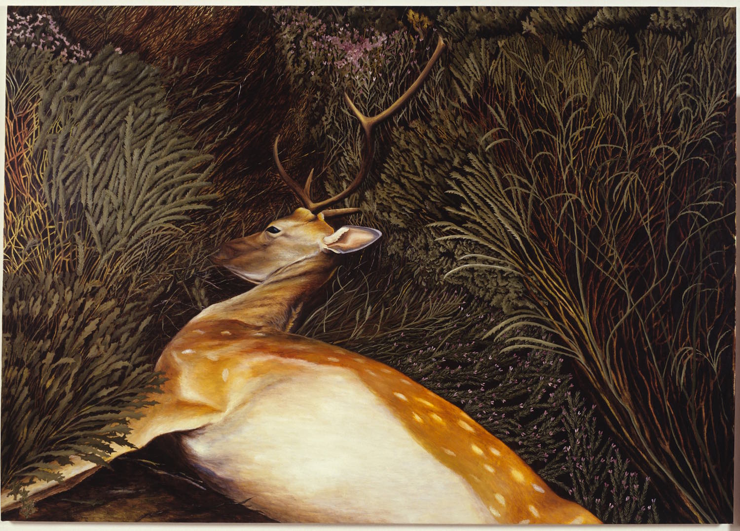  Bambi también muere   Óleo sobre lienzo&nbsp; &nbsp; &nbsp; &nbsp; &nbsp; &nbsp; &nbsp; &nbsp; 112 x 158 cm. 2001    