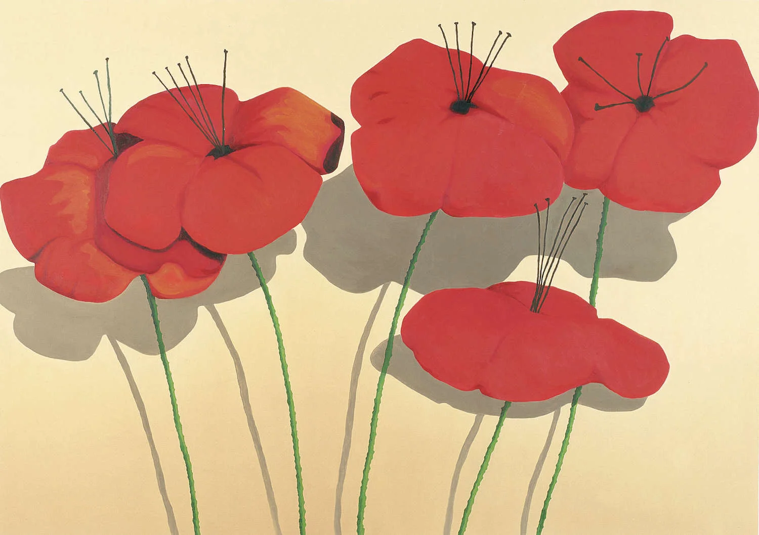 Amapola Óleo sobre lino 157,5 x 111,5 cm. 2002