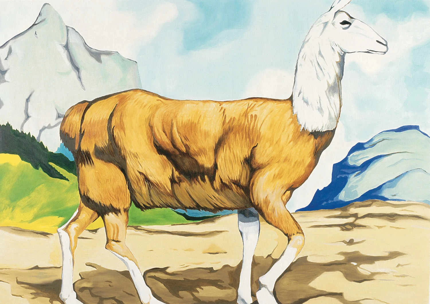 Llama Óleo sobre lino 156 x 112 cm. 2003