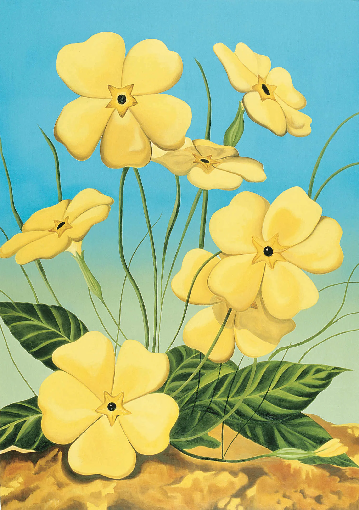 Primavera de flores gigantes Óleo sobre lino 157,5 x 111,5 cm. 2002
