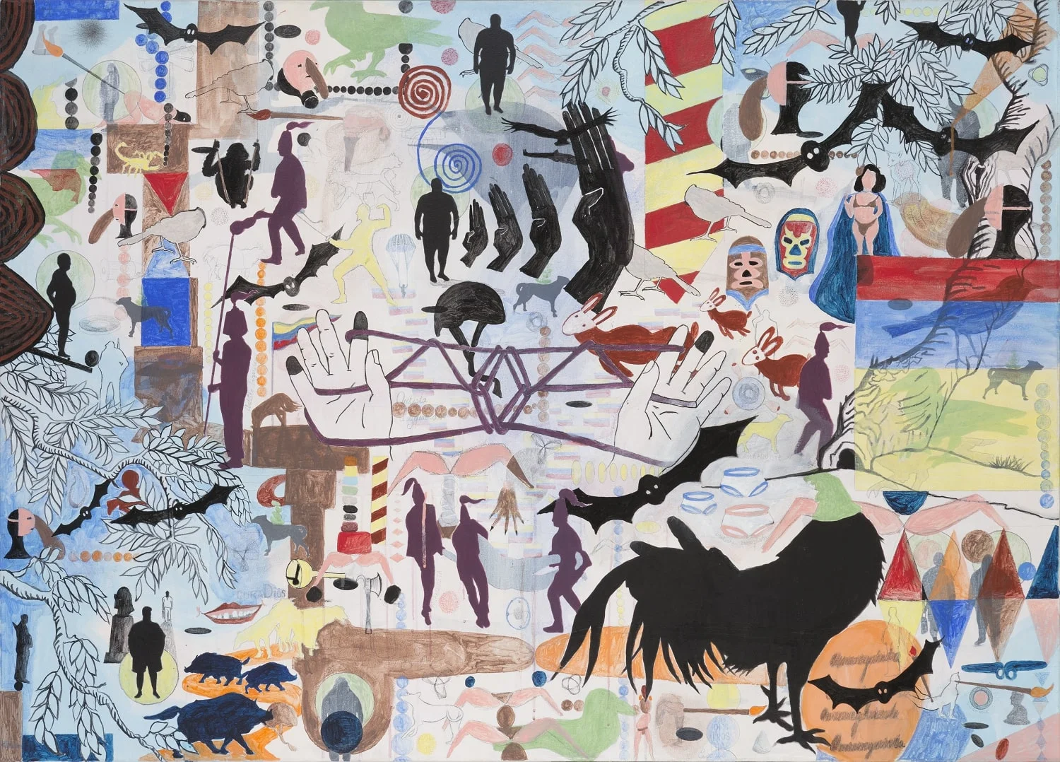 Sin título Técnica mixta sobre tela, 112 x 158 cm. 2006