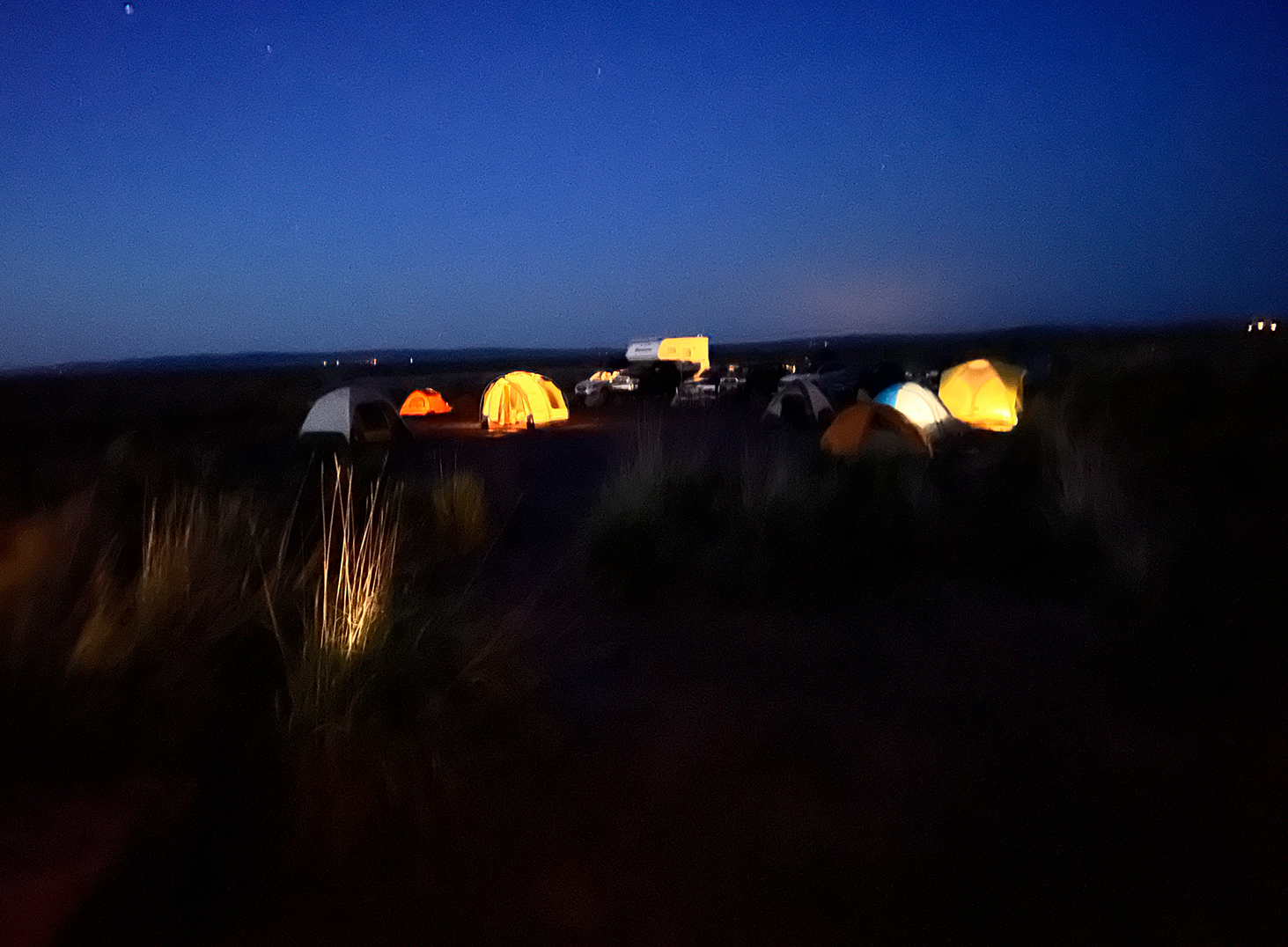 Tents under the Malheur stars