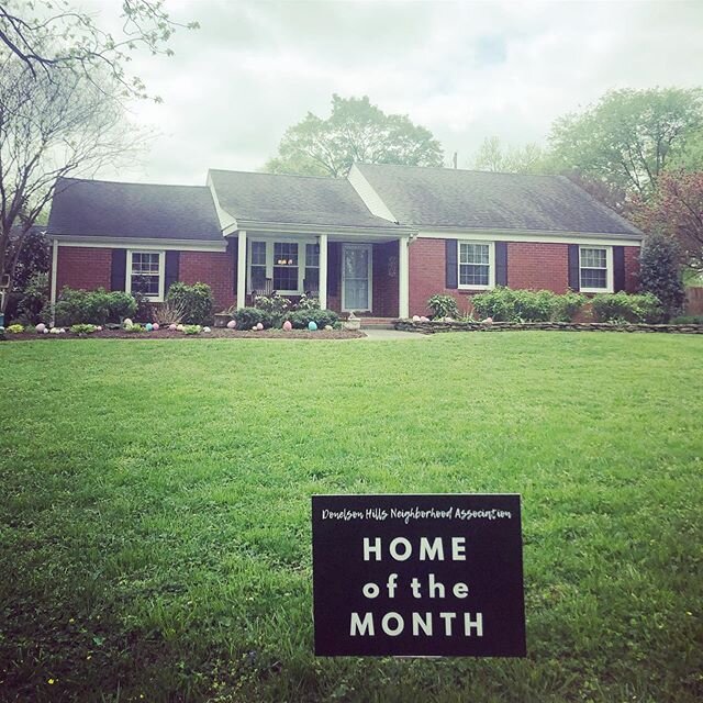 Congratulations to the Gary and Lucy Lamberth for having the DHNA April Home of the Month! 114 Walnut Hill Dr. 🏡 #donelsonhills