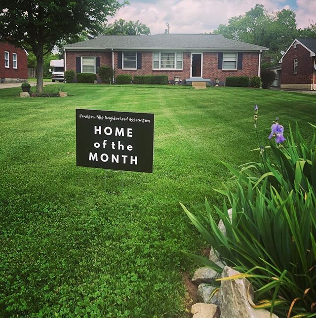 Congratulations to the Bruces at 231 Donelson Hills Dr. for having the DHNA Home of the Month! #grassgoals