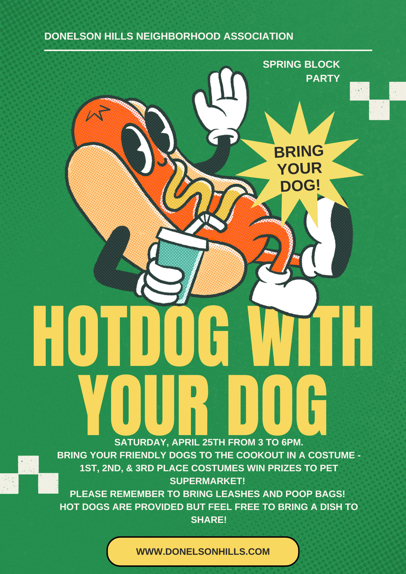 Hotdog with your Dogz! Spring Block Party